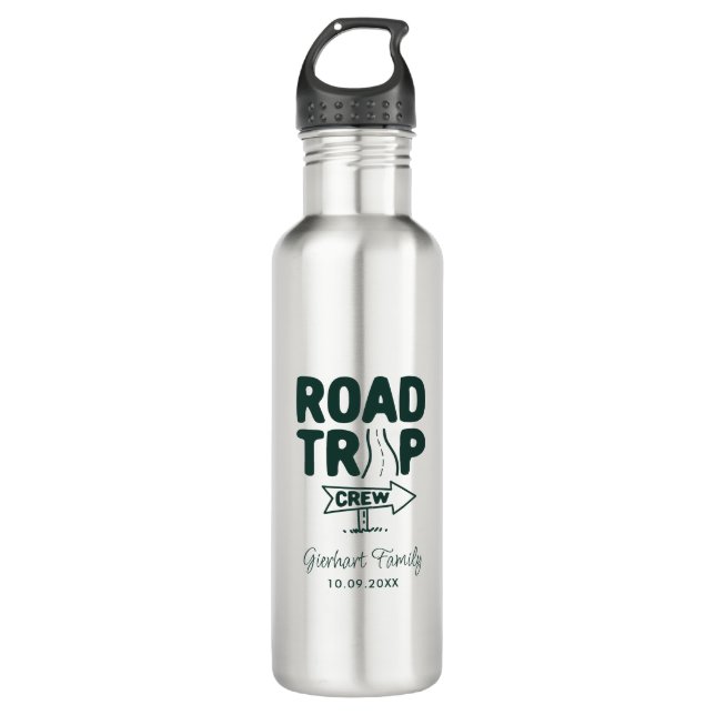 Wiedersehen Custom Road Trip Crew Family Edelstahlflasche (Vorderseite)
