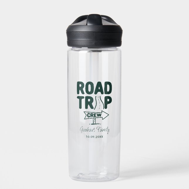 Wiedersehen Custom Road Trip Crew Family Trinkflasche (Vorderseite)