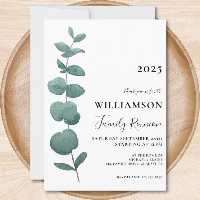 Wiedersehen der Eucalyptus-Familie Einladung (Von Creator hochgeladen)