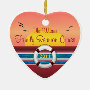 Wiedersehen der Kreuzfahrtfamilie - Sonnenuntergan Keramik Ornament