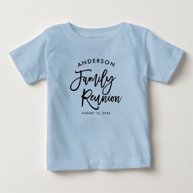 Wiedersehen der modernen Textfamilie Baby T-shirt (Vorderseite)