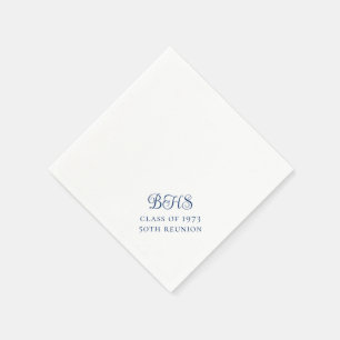 Wiedersehen der Navy School Initial Class Serviette