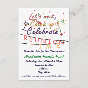 Wiedersehen-Design für Familien, Schulfreunde, Gle Save The Date