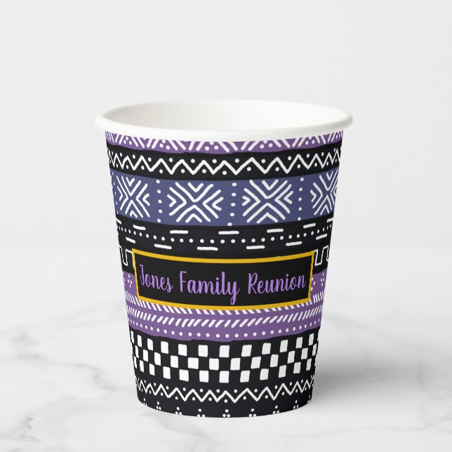 Wiedersehen-Design-Papiergehäuse für Afrocentric F Pappbecher (Vorderseite)