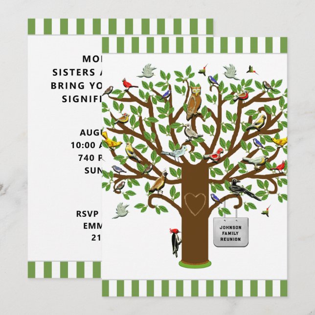 Wiedersehen Einladung (Vorne/Hinten)