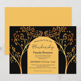 Wiedersehen Einladung der Golden Orange Tree Famil
