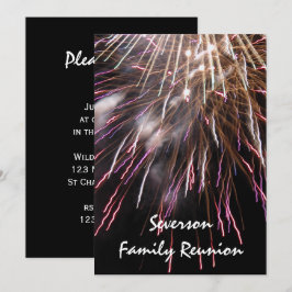 Wiedersehen-Einladung für Fireworks Family Einladung