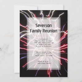 Wiedersehen-Einladung für Fireworks Family Einladung