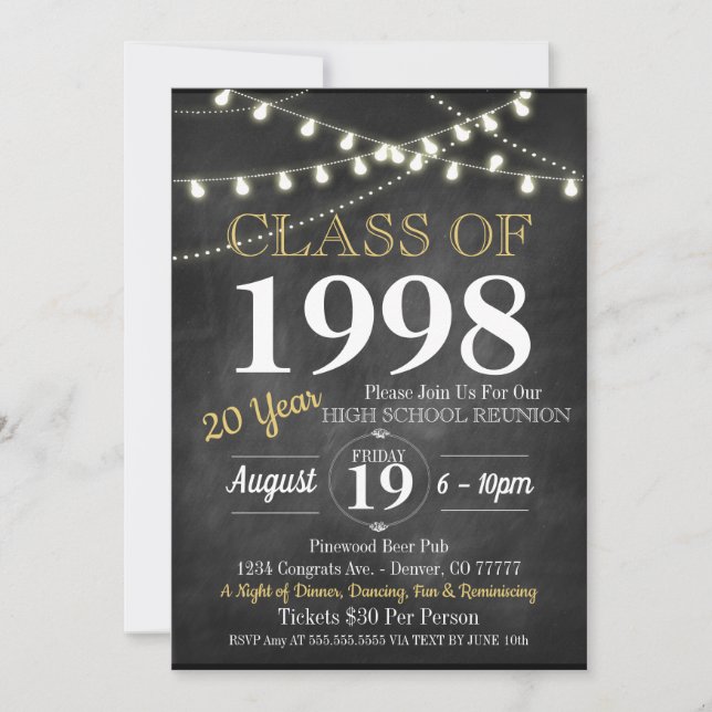 Wiedersehen Einladung - Jedes Jahr! (Vorderseite)