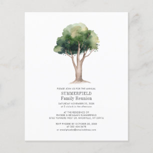 Wiedersehen Einladung zur Aquarellbaum-Familie