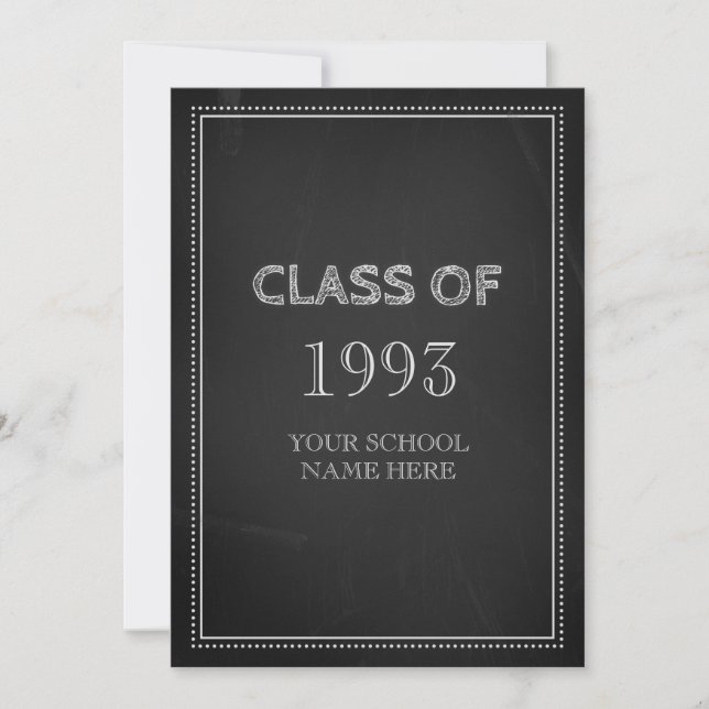 Wiedersehen Einladungs-Chalkboard Einladung (Vorderseite)