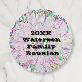 Wiedersehen Event Line Sketch Artistic Blume Geschenkanhänger