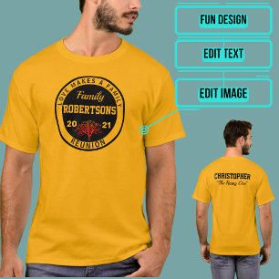Wiedersehen-Familie individuell anpassbar T-Shirt
