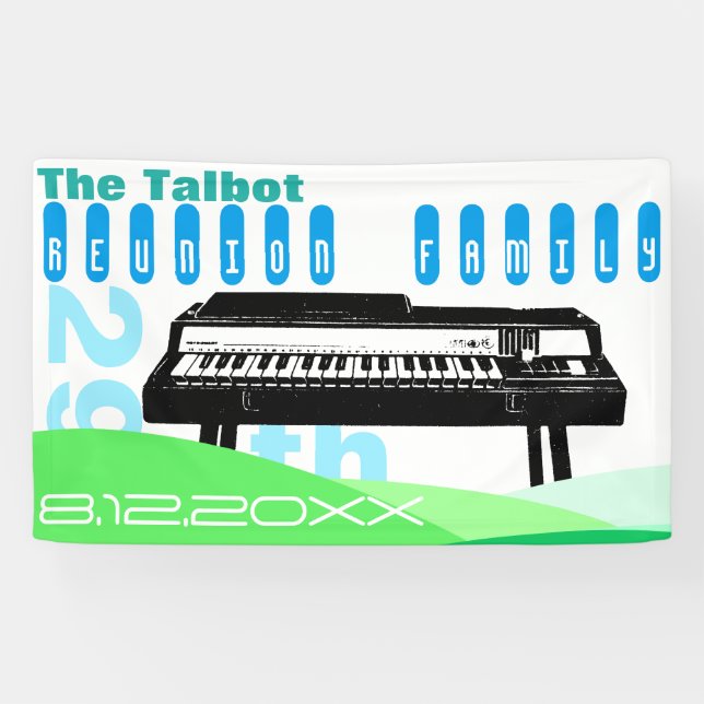 Wiedersehen Family Orgel Party Banner (Horizontal)