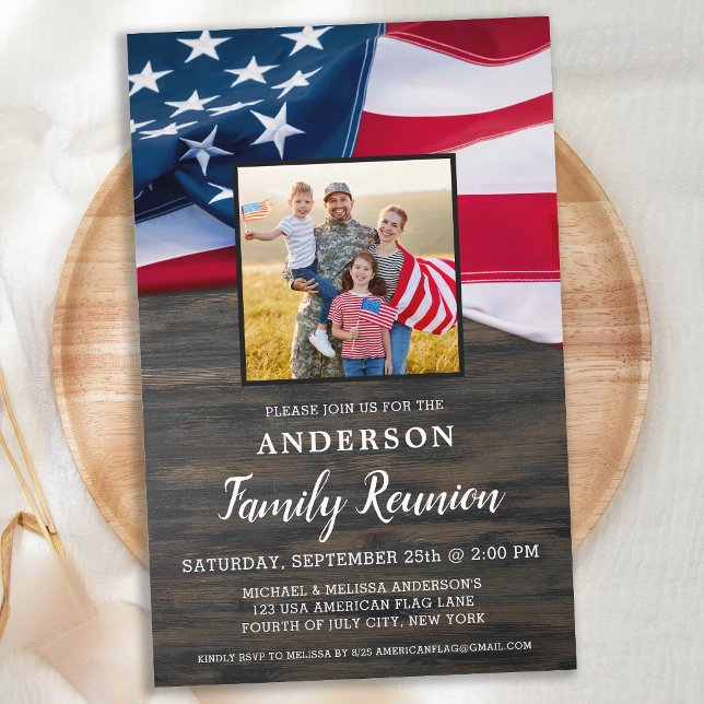 Wiedersehen-Flag-Foto der Haushaltsfamilie Patriot (Von Creator hochgeladen)