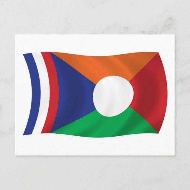 Wiedersehen Flag Postkarte (Vorderseite)