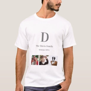 Wiedersehen-Foto-Collage-Monogramm T-Shirt