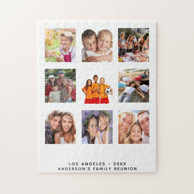 Wiedersehen-Foto-Familientext-Namen (Vertikal)