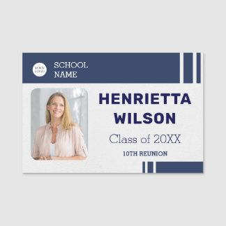 Wiedersehen Foto Name Tags Wiedersehen in der Schu Namensschild