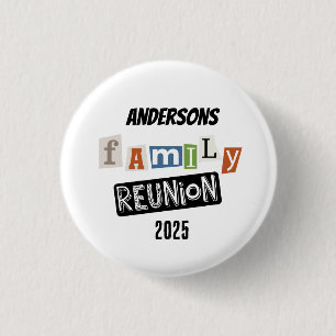 Wiedersehen Fun der Familie - Spielender Text Button