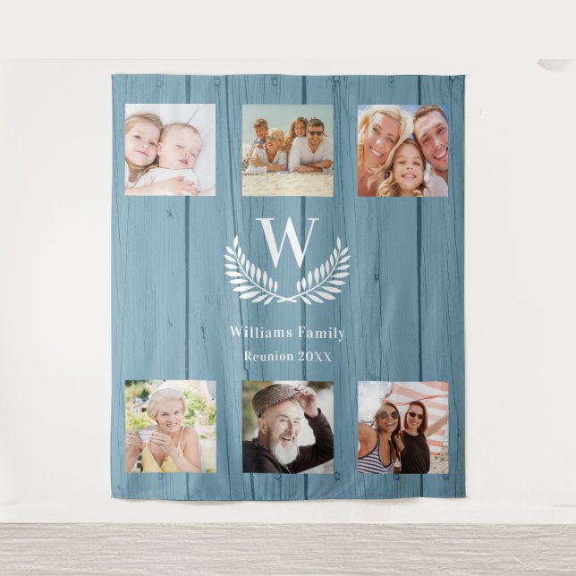 Wiedersehen für benutzerdefinierte Foto-Collage, m Wandteppich (Vorderseite)