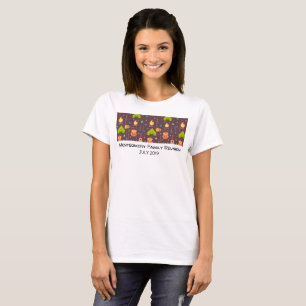 Wiedersehen für niedliches Camping Themed Patches T-Shirt