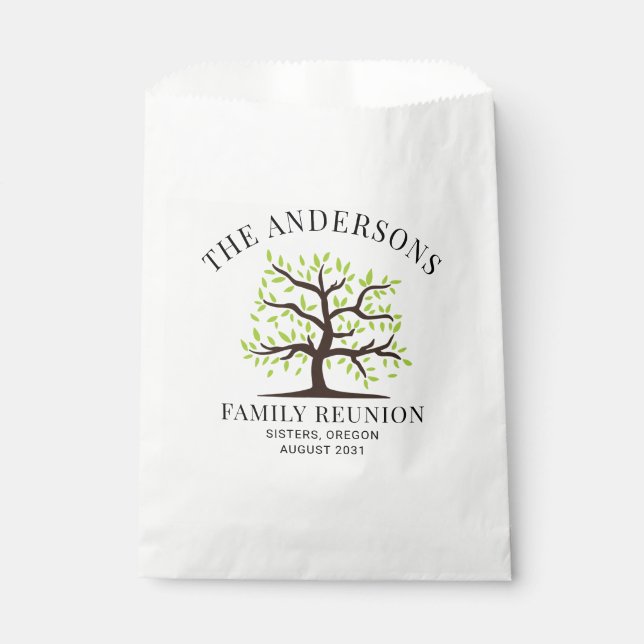 Wiedersehen Genealogie für benutzerdefinierte Prod Geschenktütchen (Vorderseite)