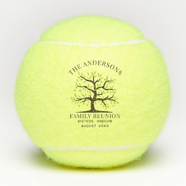 Wiedersehen Genealogie-Struktur für benutzerdefini Tennisbälle (Vorderseite)