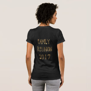 Wiedersehen-Goldtypografie-Elegant der 2017-Famili T-Shirt