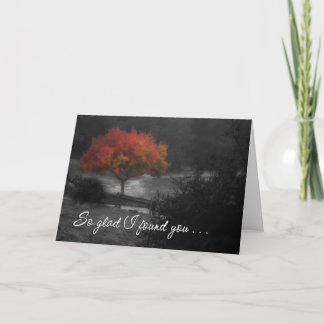 Wiedersehen-Grußkarte für Fall Karte