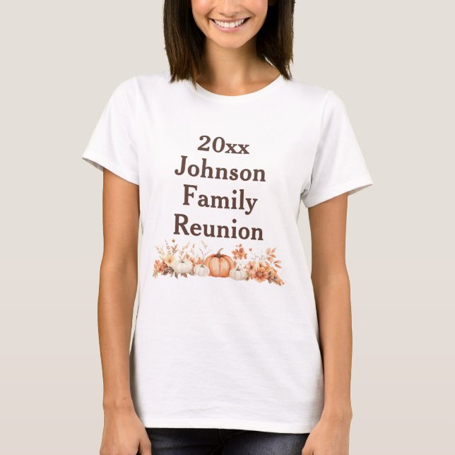 Wiedersehen Herbst Herbst Erntedank Einladung T-Shirt (Vorderseite)
