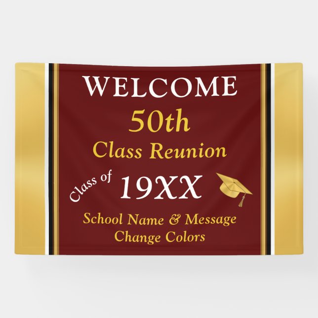 Wiedersehen-Ideen der Klassen 50 Jahre, JAHR DER V Banner (Horizontal)
