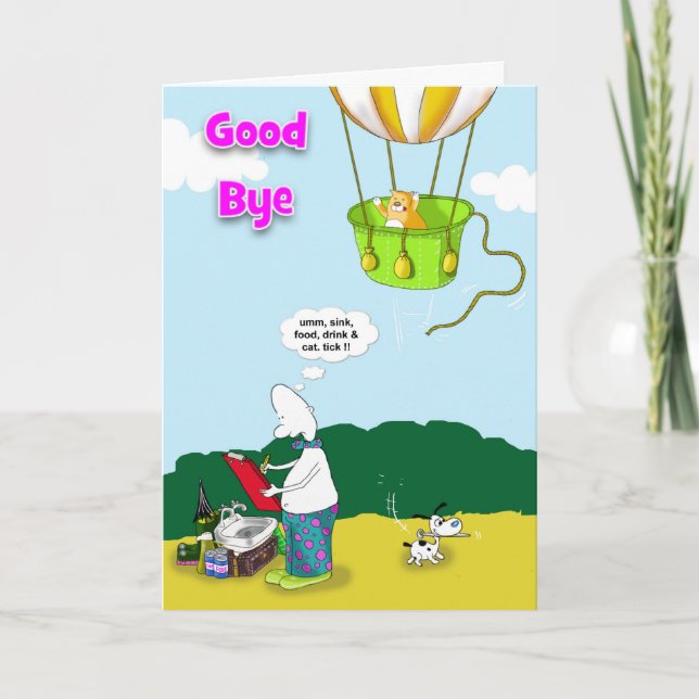 Wiedersehen Karte (Vorderseite)