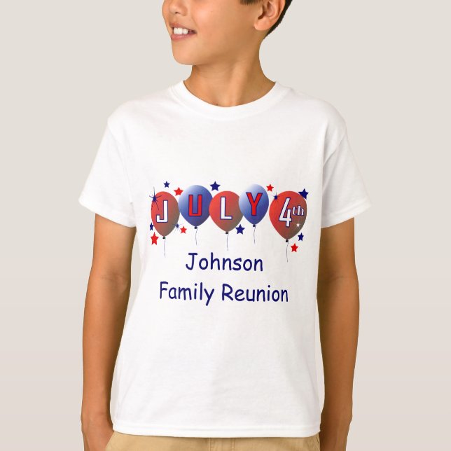 Wiedersehen Kids T - Shirt der 4. Juli-Familie (Vorderseite)