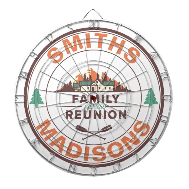 Wiedersehen-Logo der Lake House Family Dartscheibe (vorne)