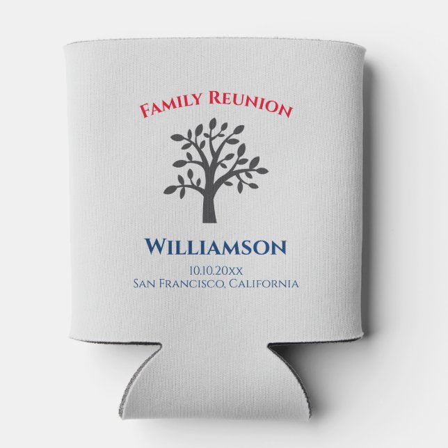 Wiedersehen-Logo-Veranstaltung der Familie Tree Dosenkühler (Rückseite)