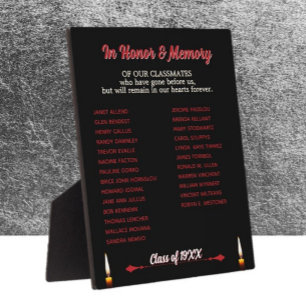 Wiedersehen Memorial Tribute tabletts Fotoplatte