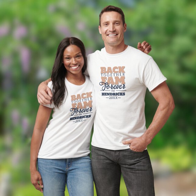 Wiedersehen mit Anführungszeichen für eine weiße b T-Shirt (Family Reunion T-Shirt Keepsake)
