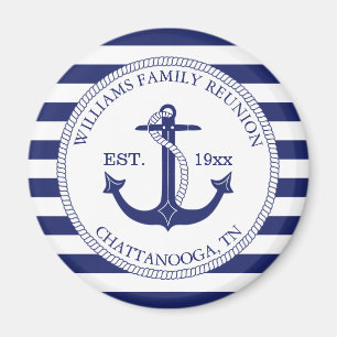 Wiedersehen Monogram für die Ankerfamilie Magnet