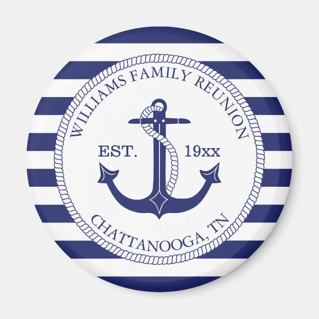 Wiedersehen Monogram für die Ankerfamilie Magnet (Vorne)