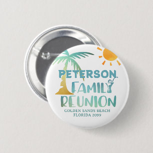 Wiedersehen Palm Tree Beach Name Button