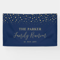 Wiedersehen-Party der Gold & Navy Confetti-Familie