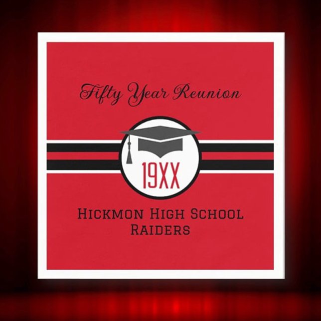 Wiedersehen-Party-Servietten der 50. Klasse Serviette (Von Creator hochgeladen)