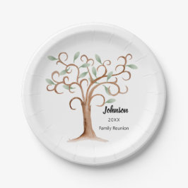 Wiedersehen-Plate für Familienbaum Pappteller