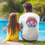 Wiedersehen Pocket Name für eine benutzerdefiniert T-Shirt<br><div class="desc">Cool passende T - Shirt für einen Vater, eine Mutter, eine Schwester und einen Bruder, die auf einer Inselkreuzfahrt anziehen. Die Palmen vor einem hübsch rosa Sonnenuntergang am Strand sind wunderschön. Perfekte T-Shirts für Ihren Sommerurlaub am Meer. Passen Sie Ihren Namen auf der Vorderseite und Wiedersehen auf der Rückseite an....</div>