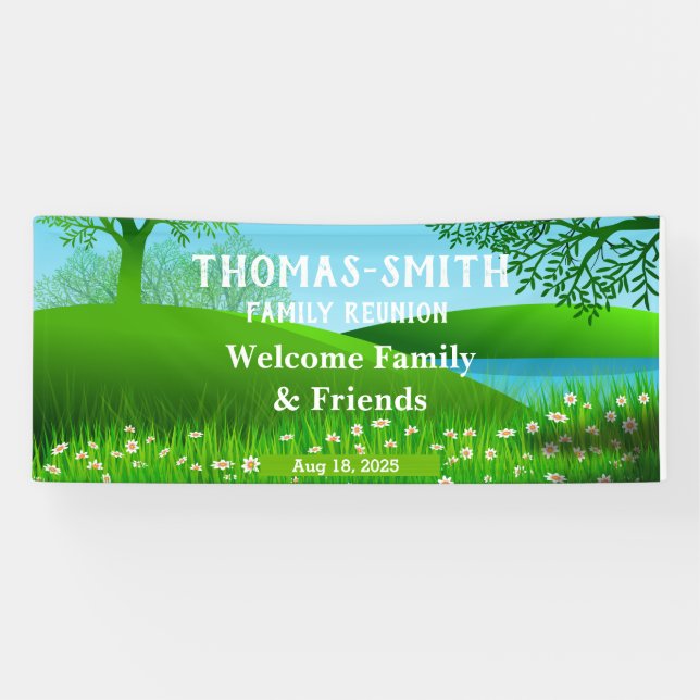 Wiedersehen Pond-Blume-Banner Banner (Horizontal)
