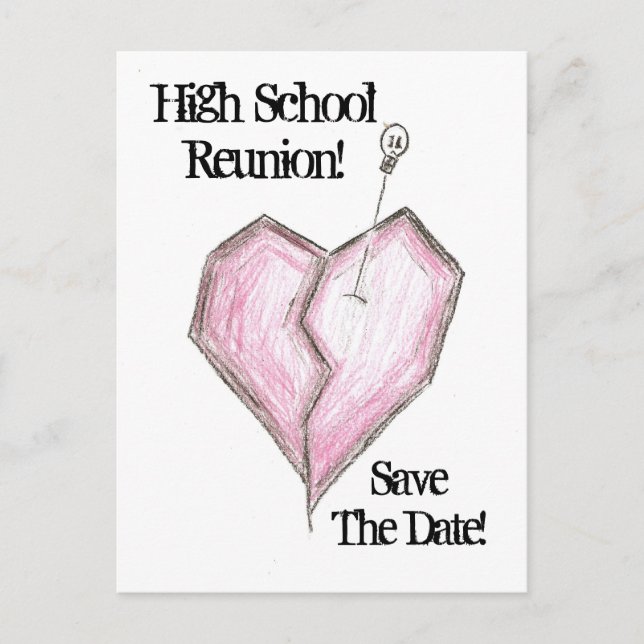 Wiedersehen Postcard Einladungen für High School (Vorderseite)