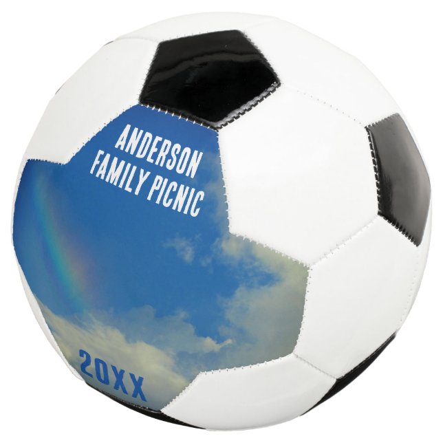 Wiedersehen Rainbow Colorful Annual Family Picinic Fußball (Dreiviertel)