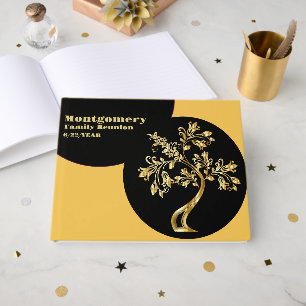 Wiedersehen Registry Gold Tree Artwork Custom Gästebuch