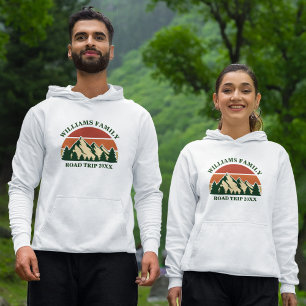 Wiedersehen Road Trip für Familien Sunset Mountain Hoodie